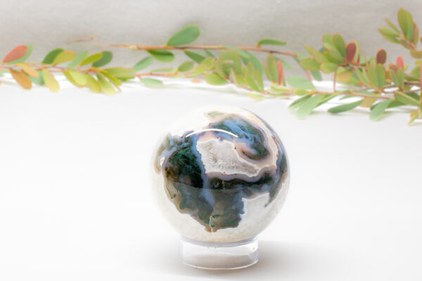 Moss Agate Sphere 710g