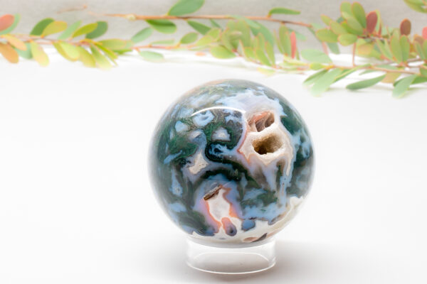 Moss Agate Sphere 762g