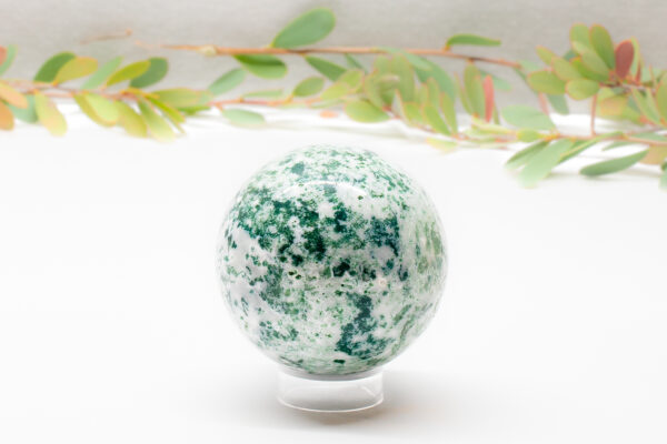 Moss Agate Sphere 386g