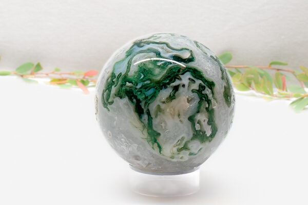 Moss Agate Sphere 330g