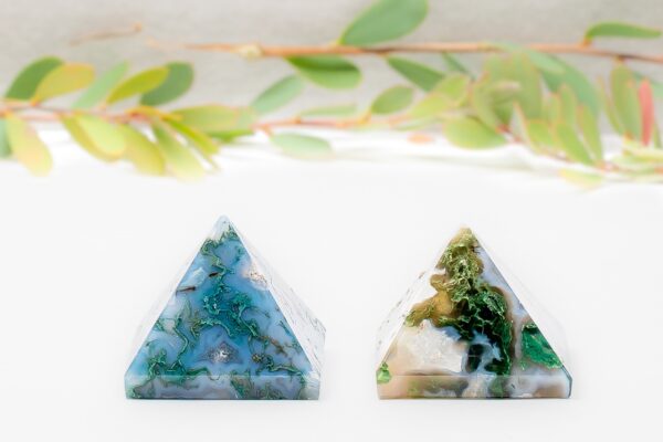 Moss Agate Pyramid